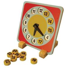 Brinquedos Educativos - Relógio Didático 240x240x6mm - Sonho de Crianç