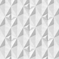 Papel Parede 3D Losango Pirâmide Transversal Adesivo Lavavel