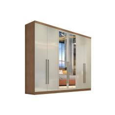 Guarda Roupa 6 Portas E 6 Gavetas C- Espelho Dello Plus Freijó-Fendioff - Novo Horizonte