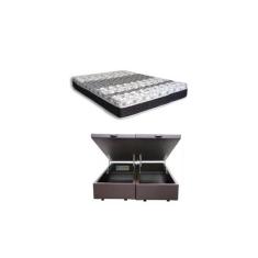Conjunto Cama Box Baú  Jadmax Casal King  + Colchão Castor Molas Class
