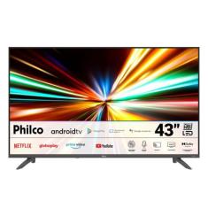 Smart TV Philco P43EAA Full HD 43 Android Borda infinita e Chromecast 