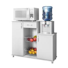 Balcão Fruteira E Bebedouro Diva New 2 Portas Notável Móveis, Branco