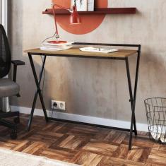 Escrivaninha Mesa Escritório Industrial Dobrável 94cm Simples P1022 - 