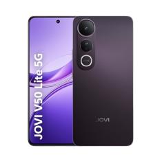 Smartphone JOVI V50 Lite 5G – 256GB, 8+8GB RAM, Dimensity 6300, Tela AMOLED 6,77" 120Hz, Câmera 50MP + Selfie 32MP, Bateria 6500mAh com Carregamento 90W, Android 15, Resistência IP65, Preto Eclipse