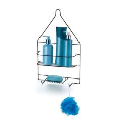Suporte De Banheiro Para Shampoo Com Saboneteira Black- ARTHI
