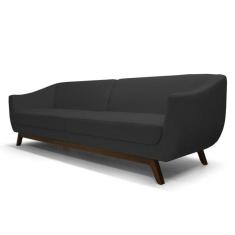 Sofá Atenas 3 Lugares 210cm C05 Corano Preto - Domi