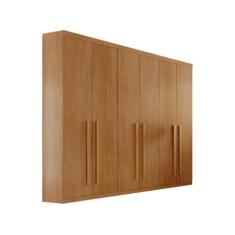 Guarda Roupa Casal Maya 100 MDF 6 Portas e 6 Gavetas - Rufato, Natural
