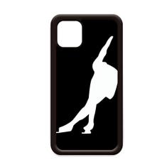 Capa preta Sport Roller Skating para iPhone 12 Pro Max para Apple Mini Mobile Case Shell