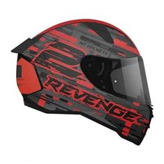 Capacete Mt Helmets Revenge 2 Baye Vermelho Fosco Tam 58/M