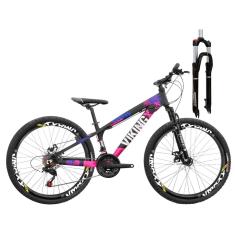 Bicicleta Aro 26 VikingX Tuff25 24v Freio Hidráulico Trava