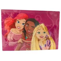 Jogo Quebra Cabeça Lilás Princesas 63 Peças Etitoys