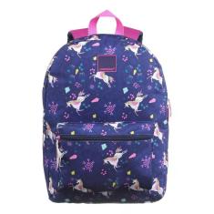 Mochila Escolar Dermiwil Unicórnio Roxa Container 37805