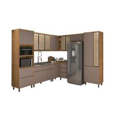 Cozinha Agata 10 Peças Reflecta Freijó/Connect  Vitamov