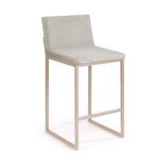 Banqueta Sálvia em Aço Carbono Dourado - Drop mobiliário