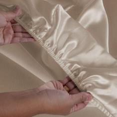 Jogo De Lençol Sublime 4 Peças King Tecido Cetim Charmousse - Riffo St