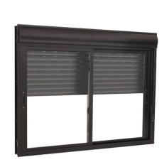 Janela Integrada Veneziana em Alumínio 120 x 150 x 12 cm 2 Folhas Pret