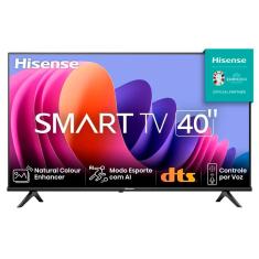 Smart TV Hisense FHD 40" DLED A4N Preto Bivolt 40A35HSV