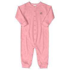 Macacão Básico em Suedine Up Baby, Rosa, M