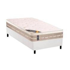 Cama Box Solteiro: Colchão Molas Castor Tecnopedic Premium + Base CRC 