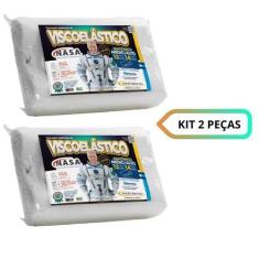 Kit 2 Travesseiros Cervical Anatômico Nasa Viscoelástico  Marcbrayn (1
