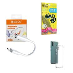 Capinha Samsung A04 + Adaptador P2 Para Tipo C + Película 9D - Armyshi