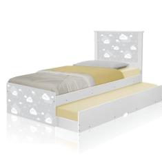 Bicama Nuvem Cinza Menino e Menina com Auxiliar - Mais de Casa