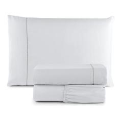 Jogo de lençol Solteiro Micro percal 400 Fios 2 pecas - Porto Enxovais