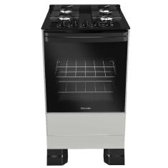 Fogao Mueller 4 Bocas Titanio Bivolt Mesa De Vidro Grades Ferro Fundindo MFV4BF