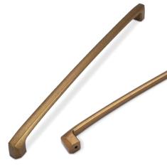 COTYKILEY Pacote com 10 puxadores de armário de cozinha de latão antigo de 254 mm Puxadores de gaveta vintage puxadores de gaveta de bronze dourado envelhecido ferragens de armário de cozinha