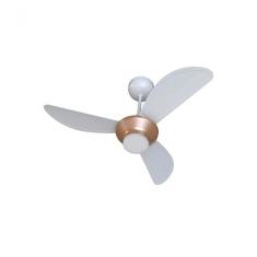Ventilador De Teto Ventisol Mistral Led Inverter Controle Remoto Bronze Com Branco Bivolt