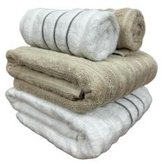 Jogo De Toalhas de Banho Corttex 4 pçs Wave Ondulado 100% Algodão Jacq