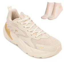 Tenis Fila Street Fit 2 Feminino,Bege/Dourado/Rosa,35