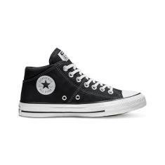 Converse Tênis feminino Converse Chuck Taylor All Star Madison de cano médio, Preto/Preto/Branco, 10 Women/8 Men
