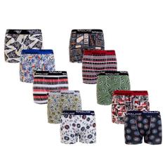 Cueca Box Estampadas Falke Microfibra Kit com 12 Masculino