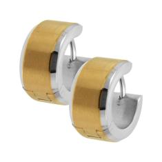 Brinco Aço Argola Abaulado com IPG 13.5x7mm