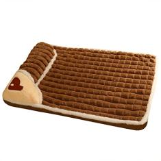 Cama Acolchoada para Animais de Estimação, Cama de Cachorro Resistente a Derrapagem Macia de Alta Recuperação para Casa (L(60x40cm/23,6x15,7in), para até 10kg/22lb)