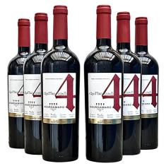 Vinho 4 Conti Negroamaro Puglia | Kit com 6 Garrafas | Oferta