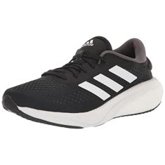adidas Tênis de corrida masculino Supernova 2, Preto/branco/cinza, 12