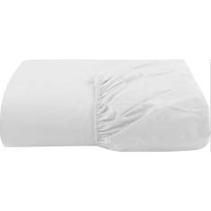 Lençol Queen Com Elástico Avulso Percal 200 Fios Branco