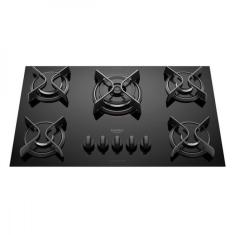 Cooktop à Gás 5 Bocas Dako Supreme Tripla Chama Preto Bivolt - Preto