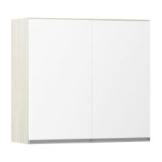 Armário Luciane 80cm 2 Portas Lis Legno Crema C/Branco