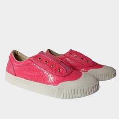 Tênis Feminino Raphaella Booz Couro Piton Pink-Feminino