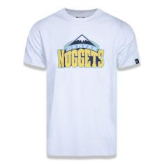 Camiseta Manga Curta Nba Denver Nuggets Branco Marinho New Era