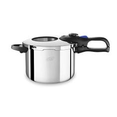 Panela de Pressão Inox 6 Litros Qualidade Profissional com Visor de Vidro MTA - Indução