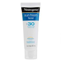 Protetor Solar Facial Sun Fresh Fps 30, Neutrogena, Branco, 50Ml