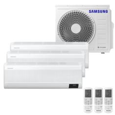Ar Condicionado Multi Tri Split Samsung 24000BTUs 2x9000+1x12000 QF Inverter 220V
