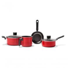 Jogo De Panelas 4 Peças Garlic - Vermelho- Brinox Vermelho Brinox