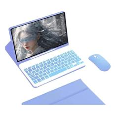 Capa Para Tablet Para Samsung A7 +Mouse+Teclado Bluetooth Retroiluminado
