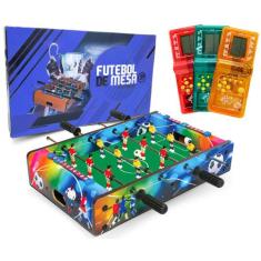Futebol De Mesa Pebolim Totó Com Bolas Colorida (Jogo de Mão) - 99 Toy