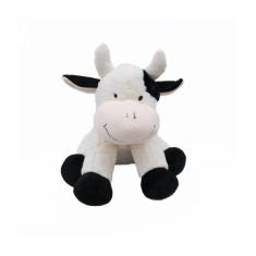 Vaca Branca Manchas Pretas 44cm Pelucia - Fofy